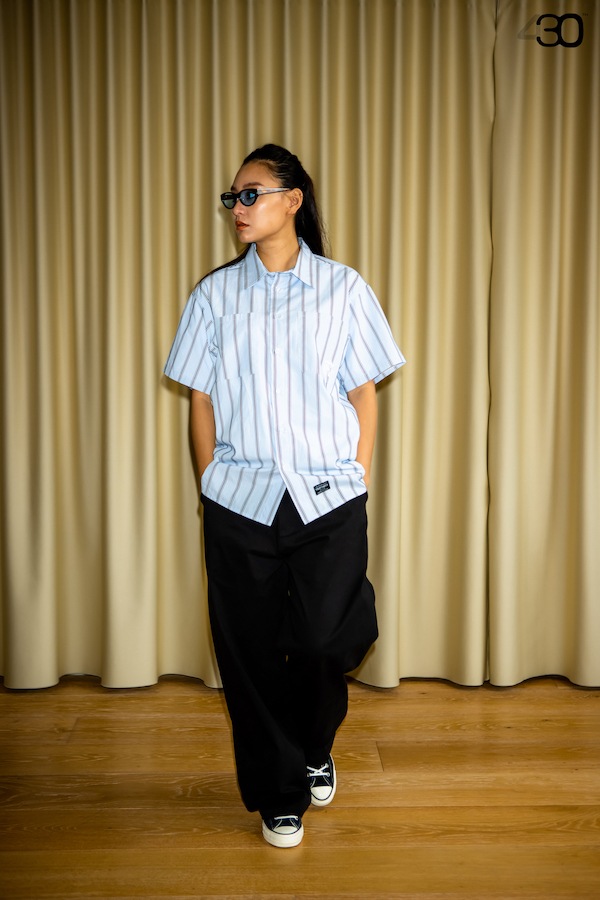430 fourthirty �ե��������ƥ� S/S MULTIPAT SHIRT