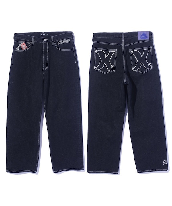 XLARGE �������ȥ�顼�� EMBROIDERED DENIM PANTS