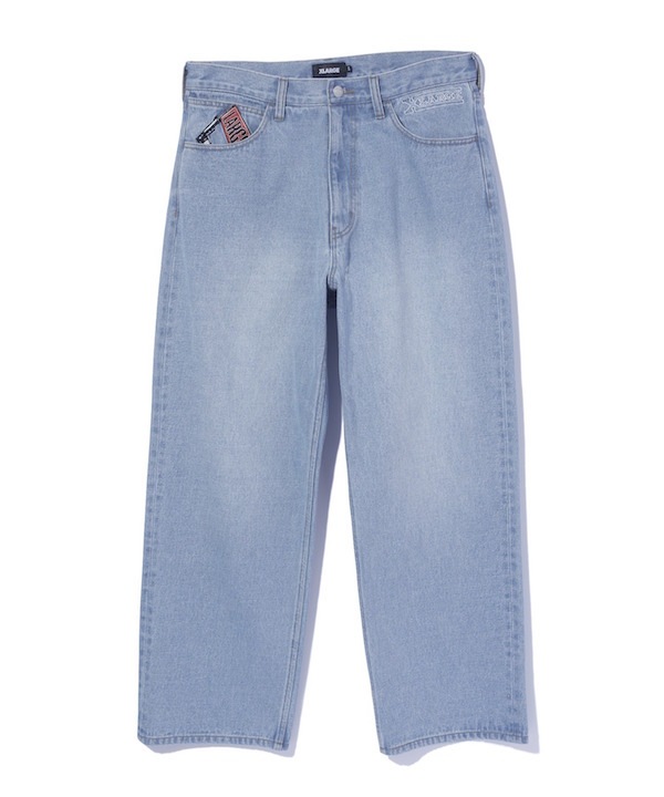 XLARGE �������ȥ�顼�� EMBROIDERED DENIM PANTS