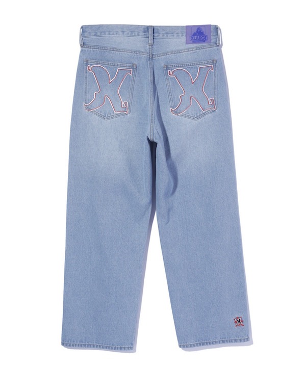 XLARGE �������ȥ�顼�� EMBROIDERED DENIM PANTS