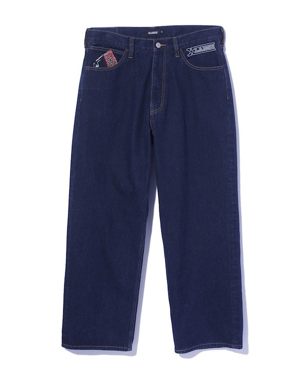 XLARGE �������ȥ�顼�� EMBROIDERED DENIM PANTS