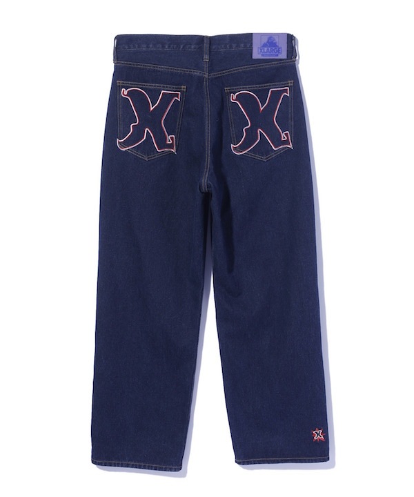 XLARGE �������ȥ�顼�� EMBROIDERED DENIM PANTS