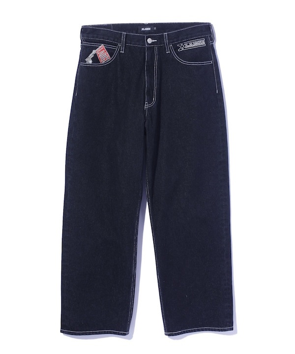 XLARGE �������ȥ�顼�� EMBROIDERED DENIM PANTS