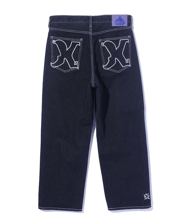 XLARGE �������ȥ�顼�� EMBROIDERED DENIM PANTS