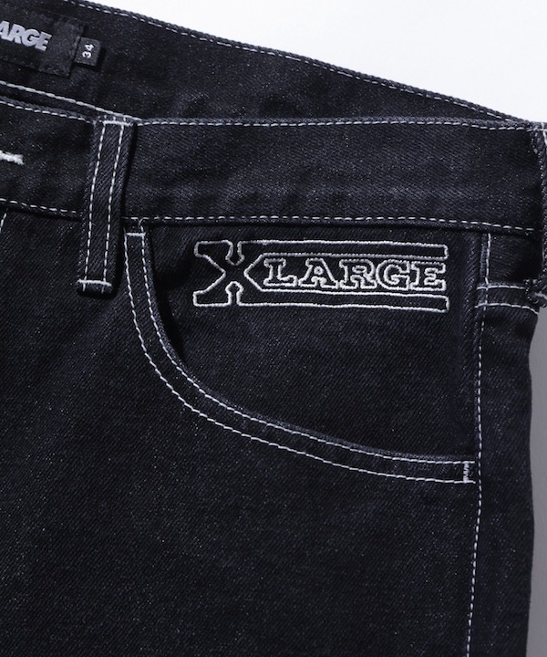 XLARGE �������ȥ�顼�� EMBROIDERED DENIM PANTS