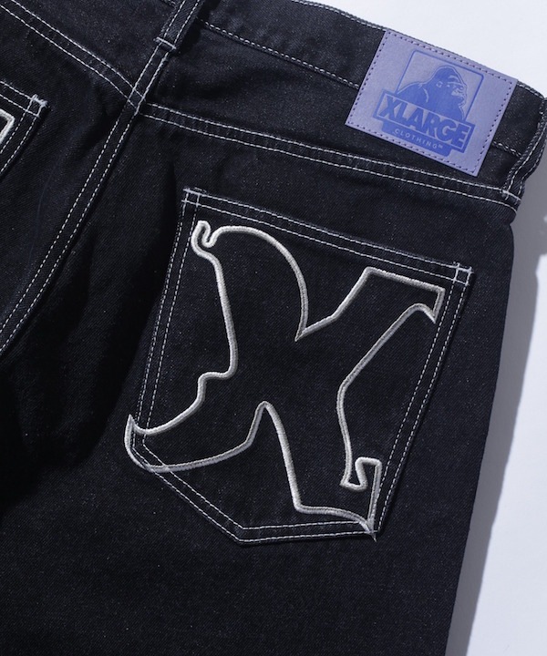 XLARGE �������ȥ�顼�� EMBROIDERED DENIM PANTS