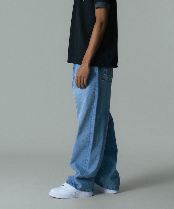 XLARGE �������ȥ�顼�� EMBROIDERED DENIM PANTS