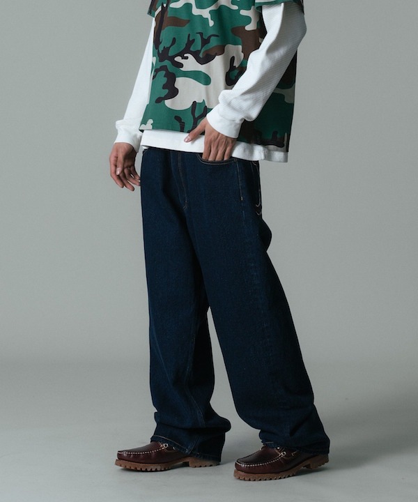 XLARGE �������ȥ�顼�� EMBROIDERED DENIM PANTS