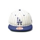 NEW ERA ˥塼 RC 59FIFTY Flat Visor MLB Heritage Collection Los Angeles Dodgers Cooperstown Chrome Pinstripe/Dark Royal Visor