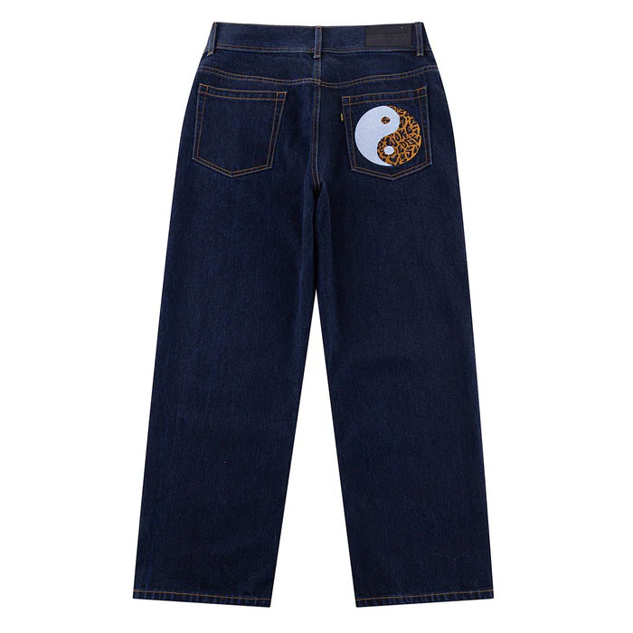 WOKE EDGE �����������å� Yin Yan Baggy Denim
