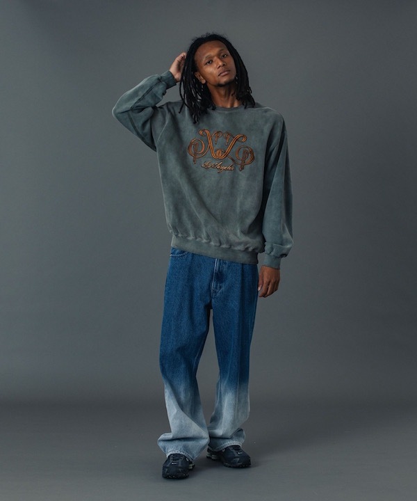 XLARGE �������ȥ�顼�� FADED DENIM PANTS