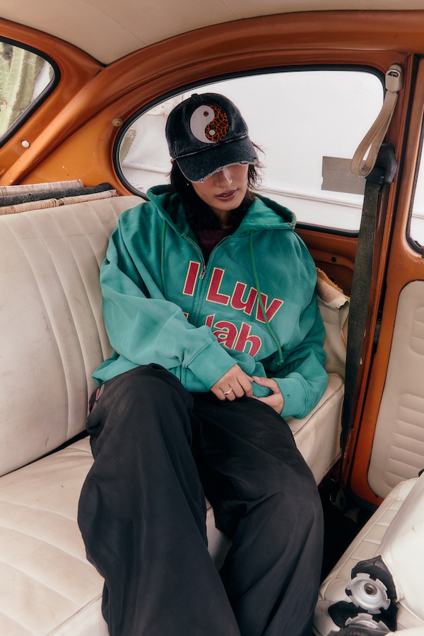 WOKE EDGE �����������å� I Luv I Jah Zip Hoodie