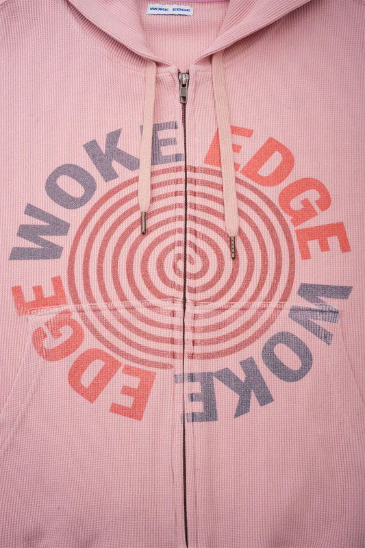 WOKE EDGE ウォークエッジ Washed Thermal Zip Hoodie | WOKE EDGE