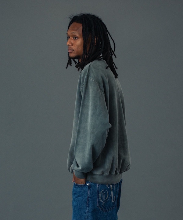 XLARGE �������ȥ�顼�� EMBROIDERED BLEACHED CREWNECK SWEATSHIRT