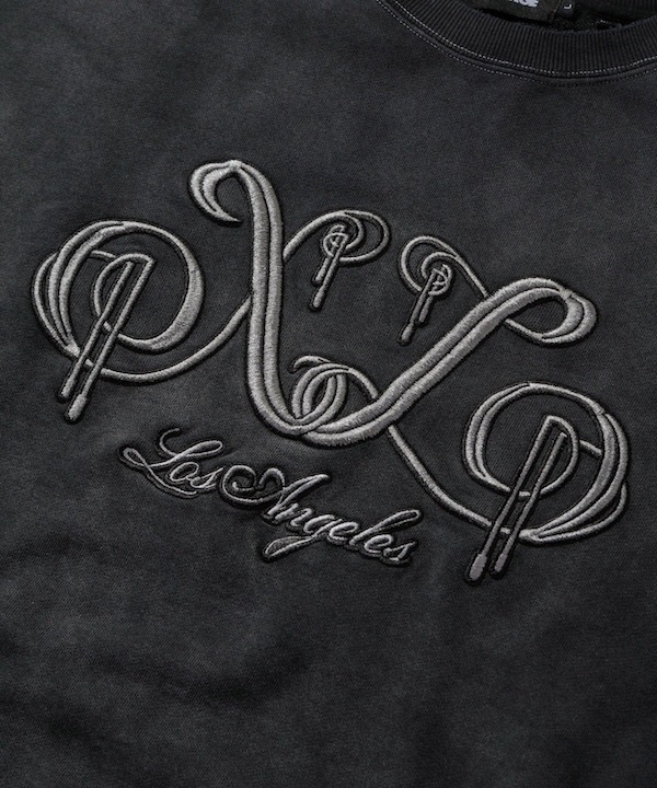 XLARGE �������ȥ�顼�� EMBROIDERED BLEACHED CREWNECK SWEATSHIRT