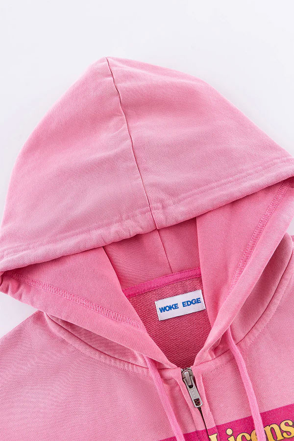 WOKE EDGE �����������å� Sexy Licence Zip Hoodie