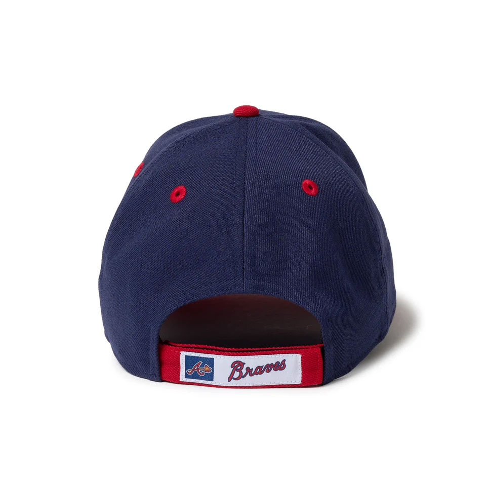 NEW ERA ˥塼 9FORTY 2-Tone Woven Label Atlanta Braves Navy/Scarlet Visor