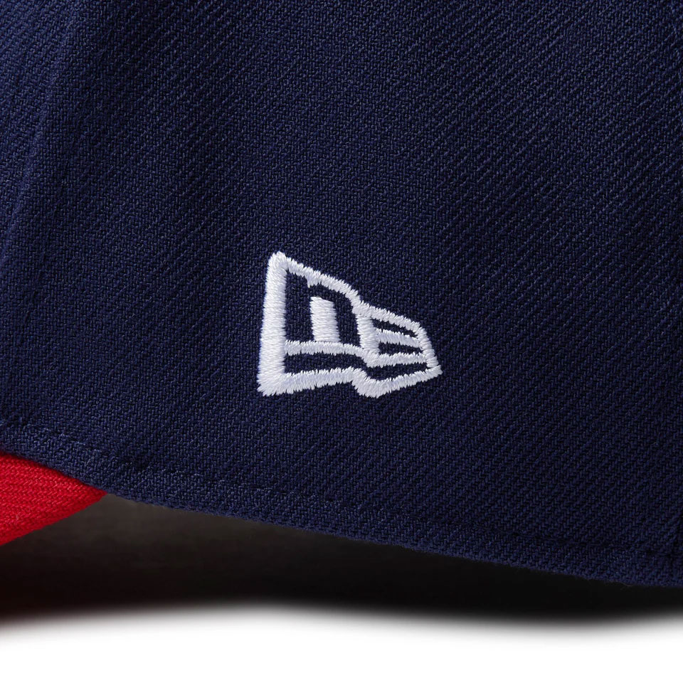 NEW ERA ˥塼 9FORTY 2-Tone Woven Label Atlanta Braves Navy/Scarlet Visor