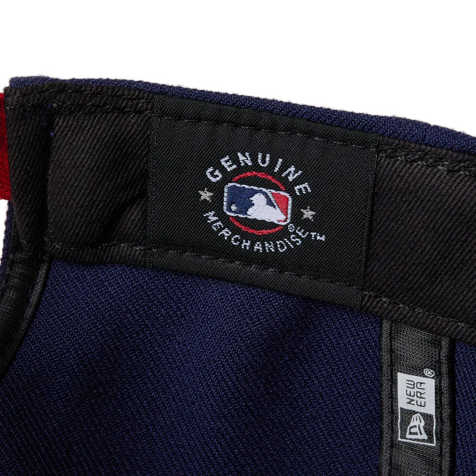 NEW ERA ˥塼 9FORTY 2-Tone Woven Label Atlanta Braves Navy/Scarlet Visor