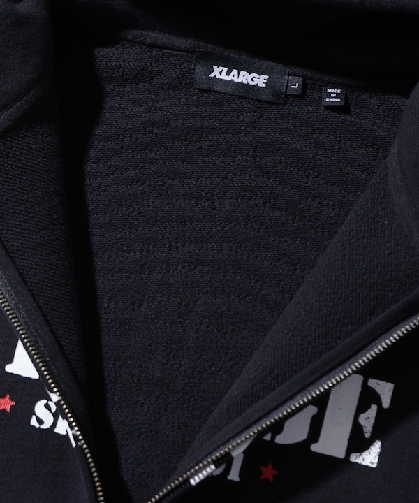 XLARGE �������ȥ�顼�� CRATE DIGGER ZIP HOODED SWT