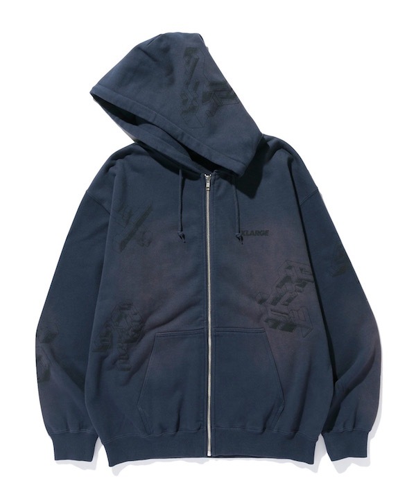 XLARGE �������ȥ�顼�� GEOMETRIC ZIP UP HOODED SWEATSHIRT