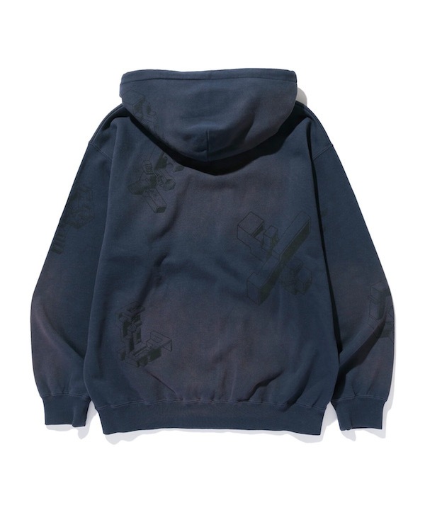 XLARGE �������ȥ�顼�� GEOMETRIC ZIP UP HOODED SWEATSHIRT