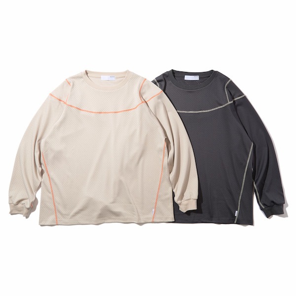 Diaspora skateboards �ǥ������ݥ� Stitched Mesh L/S Top