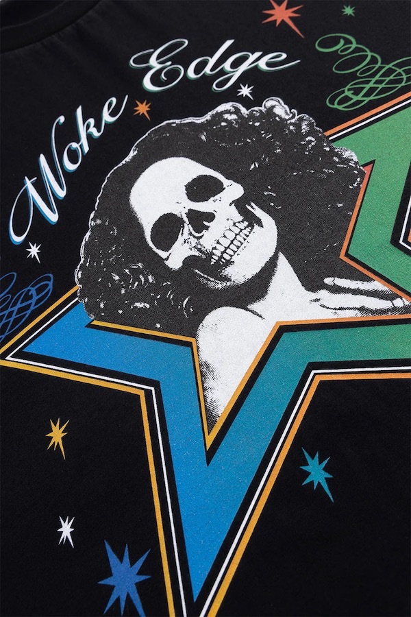 WOKE EDGE �����������å� Skull Star Tee