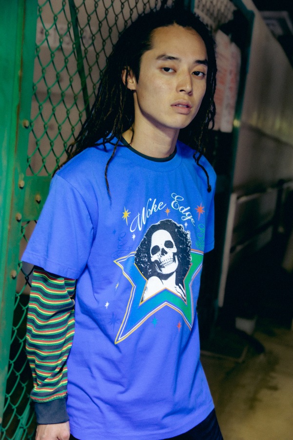 WOKE EDGE �����������å� Skull Star Tee