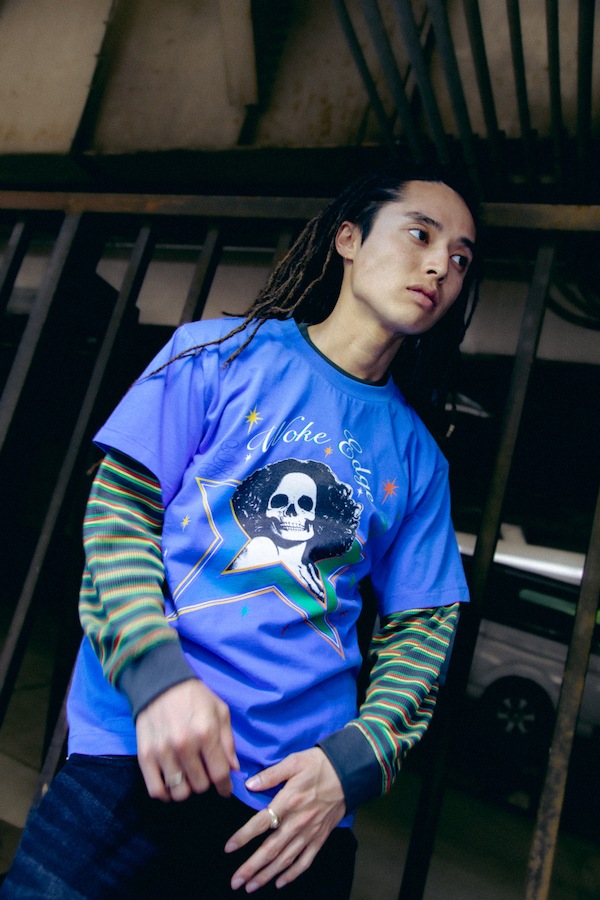 WOKE EDGE �����������å� Skull Star Tee