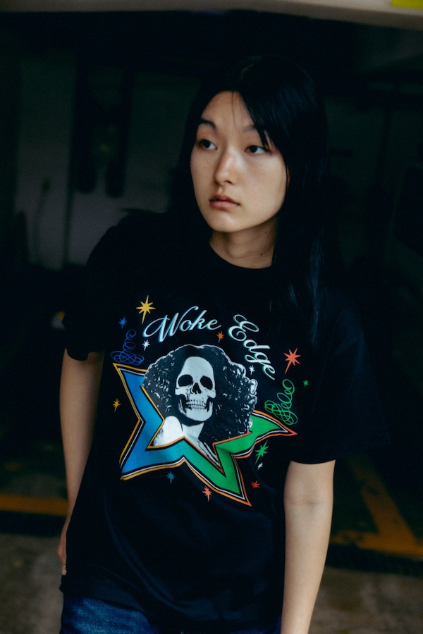 WOKE EDGE �����������å� Skull Star Tee