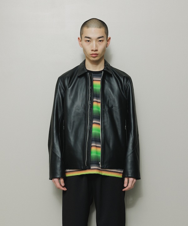 BAL �Х� TECH LEATHER ZIP JACKET