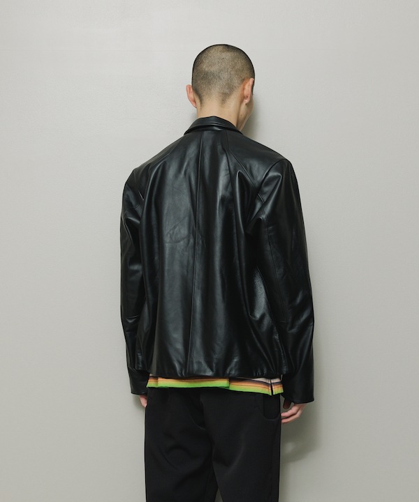 BAL �Х� TECH LEATHER ZIP JACKET