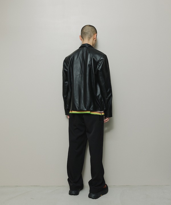BAL �Х� TECH LEATHER ZIP JACKET