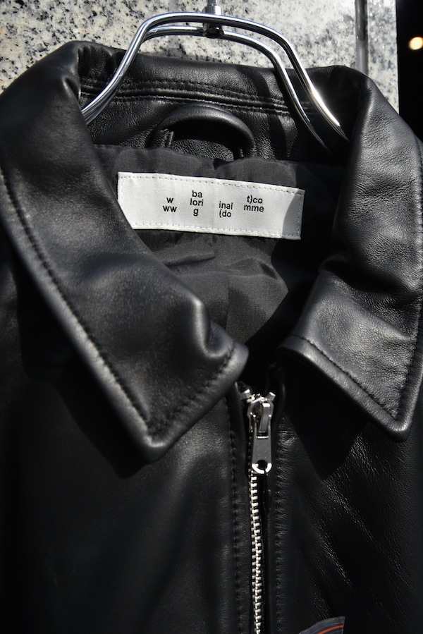 BAL �Х� TECH LEATHER ZIP JACKET