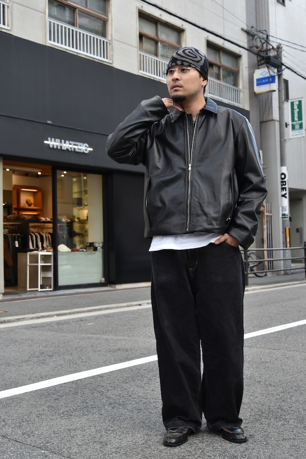 BAL �Х� TECH LEATHER ZIP JACKET