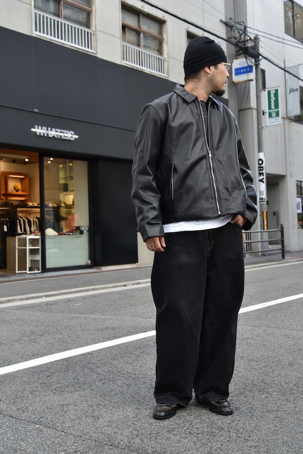 BAL �Х� TECH LEATHER ZIP JACKET