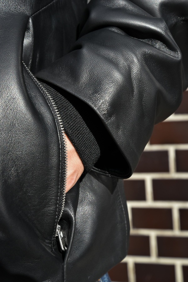 BAL �Х� TECH LEATHER ZIP JACKET