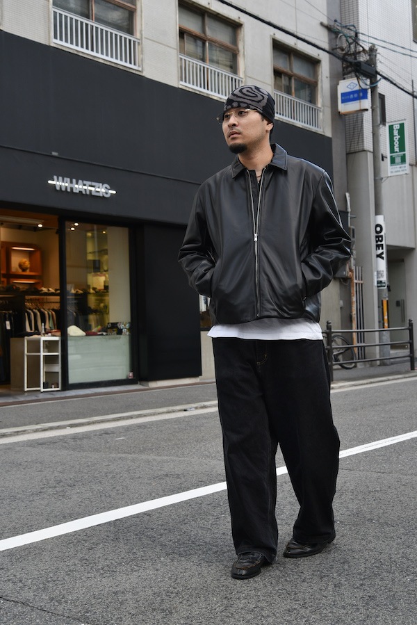 BAL �Х� TECH LEATHER ZIP JACKET