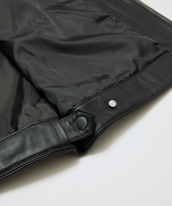 BAL �Х� TECH LEATHER ZIP JACKET