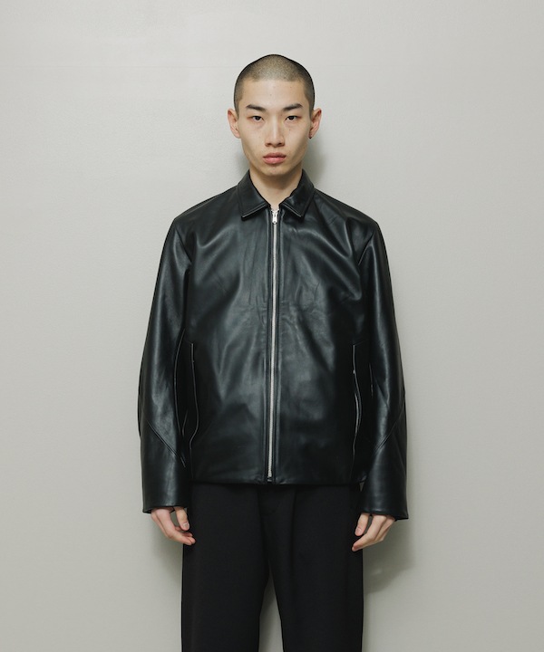 BAL �Х� TECH LEATHER ZIP JACKET