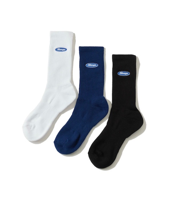 XLARGE �������ȥ�顼�� OVAL LOGO EMBROIDERED SOCKS