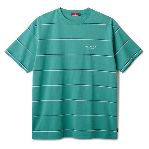 Hellrazor �إ�쥤���� BLOCK LOGO PIN STRIPED SHIRT