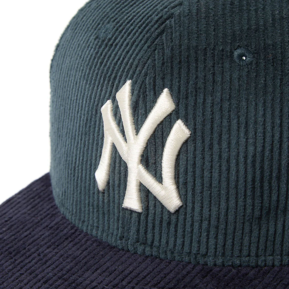 NEW ERA ˥塼 Youth 9FIFTY Corduroy Newyork Yankees Blue Green/Navy Visor