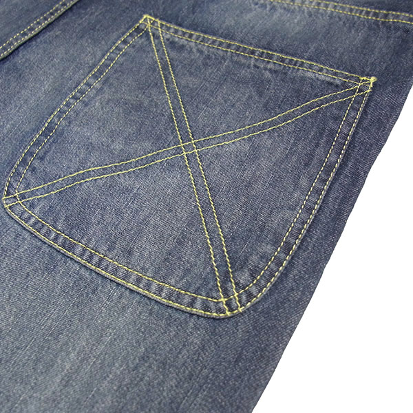 WHATZIS ��åȥ��� LOOSE FIT PAINT DENIM