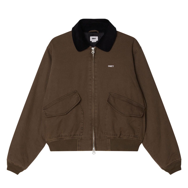 OBEY ���٥� Obey Fade Wash CWU Jacket