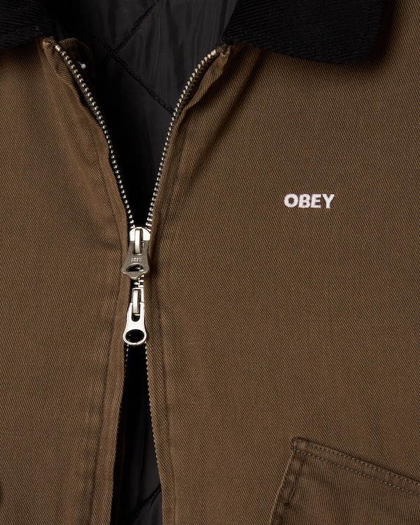OBEY ���٥� Obey Fade Wash CWU Jacket