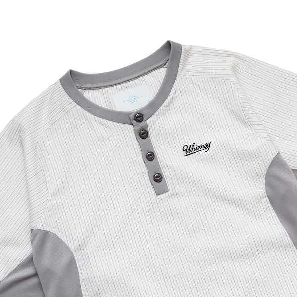 WHIMSY �����ॸ�� Baseball Henley Shirt