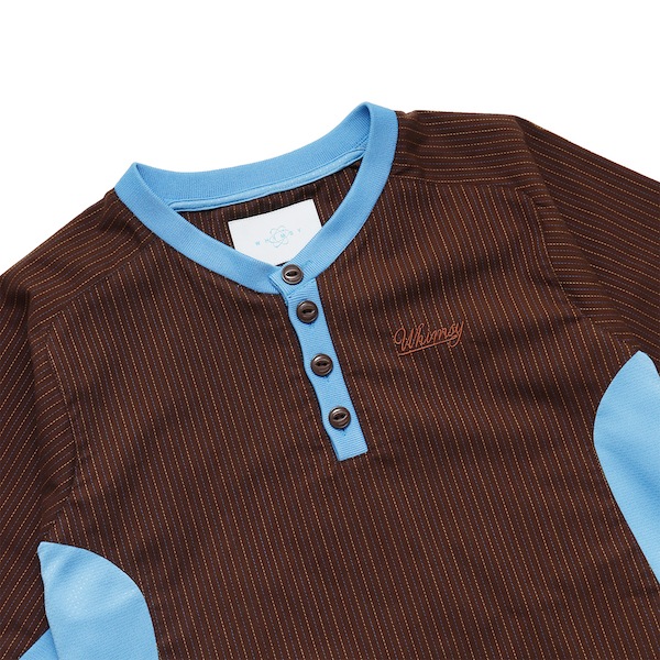 WHIMSY �����ॸ�� Baseball Henley Shirt