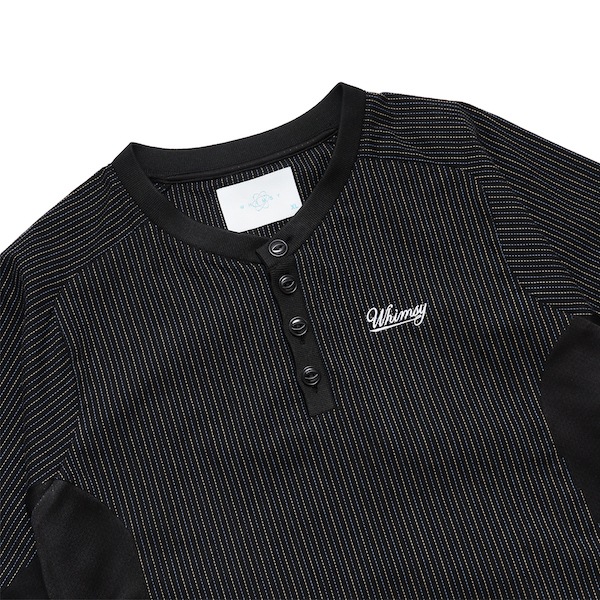 WHIMSY �����ॸ�� Baseball Henley Shirt